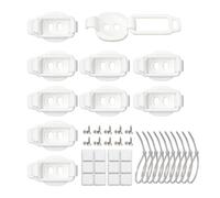 10 Pcs Outdoor Light Clips - Weatherproof Cord Hangers for Patio & Wall