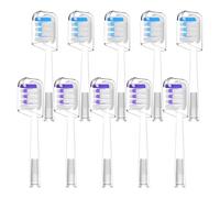 10 Pcs/Pack Replacement Toothbrush Heads,Compatible for Laifen Wave Electric, Cleansing and Brightening, Transparent
