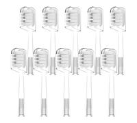 10 Pcs/Pack Replacement Toothbrush Heads,Compatible for Laifen Wave Electric,Compatible for Sensitive, Transparent