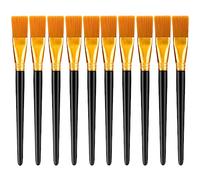 10 Pcs Paint Brushes, Flat Brush Set,1 Inch Wide Nylon Professional Face Painting Brushes Set, Watercolor Brushes Oil Painting Brushes, Professional Brushes for Kids, Art Painters, Acrylic Painting