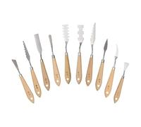 10 Pcs Painting Scraper Set Painting Mixing Scraper Spatula Set Flexible Art Tool for Oil Watercolour Palette Spatula Mixing for Art