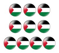 10 Pcs Palestine Flag Badge Metal Palestine Flag Brooch Pins for Hats Shirts Backpacks Palestine Emblem Label Pins