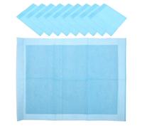 10 Pcs Parrot Cage Chassis Pad Absorbent Disposable Bird Tray Paper | Leak-proof, No-slip Fit, Breathable Paper and PE Layers, Blue Liner for Parakeet Carriers