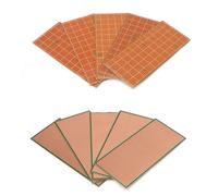 10 Pcs PCB Circuit Board 6.5x14.5cm, Protection Perfboard Stripboard Veroboard, Prototype Kit Protoboard Copper Strip Board, Universal Printed Circuit Breadboard for DIY Soldering Electronic Projects
