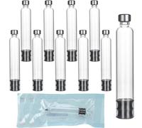 10 Pcs Peptide Pen, Refillable Insulin Pen, Individually Sealed Glass Cartridges for Injection Therapy, Reusable Insulin Pen with Multi-Dose Storage, Portable Medical Device for Healthcare Professiona