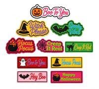 10 PCS Personalised Halloween Decor Name Patch