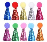 10 Pcs Pet Celebration Headbands: Fits Dogs, Cats & Stuffed Animals - Adjustable, Cute for Holidays, Weddings & Parties