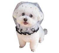 10 PCS Pet Scanning Masks, Breathable, Equipped with Elastic Cords, Suitable for Small And Medium-sized Dogs Weighing 1-10 Pounds(Black)