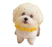 10 PCS Pet Scanning Masks, Breathable, Equipped with Elastic Cords, Suitable for Small And Medium-sized Dogs Weighing 1-10 Pounds(Yellow)