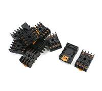 10 Pcs PF-085A 10A 250VAC 8 Pin DIN Rail Mount MK2 Series Relay Socket Base