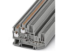 10 pcs - Phoenix Contact PTTB 2.5/2P Series Grey Double Level Terminal Block, 0