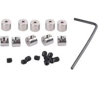 10 Pcs Pin Keepers Pin Locks Enamel Pin Locking Backings Replacement Locking Pin Backs Clasps with 2 Pcs Wrench for Enamel Lapel Pins Backs