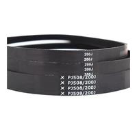 10 PCS PJ Type Multi-ribbed Belts, 182J 185J 187J 191J 192J V-ribbed Belts, 4-Rib 6-Rib 8-Rib Ribbed Poly-V Belt HWWEI(191J4)