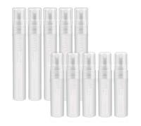 10 Pcs Plastic Bottle Spray Mini Empty Sample Bottles Atomizer Pump for Perfume, Toner and etc, 10ml&5ml
