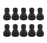 10 Pcs Plastic Garden Quick Connect Hose Fittings Male Thread 25mm | Hose Quick Connector Adapters G3/4” Male Nipples Quick Release Kit for Water Hose Coupling