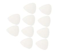 10 Pcs Plastic Guitar Picks, Portable White Plectrums with Fine Workmanship for Acoustic Guitar and Bass Playing, Compact Set for Practice and Performance