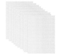 10 Pcs Plastic Mesh Sheets & White Eye Mesh,Multi-Purpose Plastic Canvas for Embroidery, Knit Crochet Projects, DIY Handicraft (7.87"X11.81" / 20x30cm)