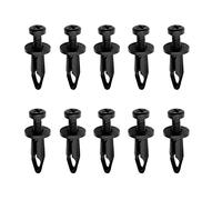 10 Pcs Plastic Push-Type Retainer Screws Mounts Clips 6mm Hole Fastener for GM 10246149, 22657634