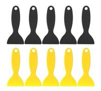 10 PCS Plastic Putty Knife Scraper 2.32 in Flexible Resin Sticker Scraper Tool Air Bubble Remover Paint Spatula for Spackling, Repairing Drywall, Removing Wallpaper, Applying Mud or Plaster