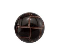 10 Pcs Plastic Round Buttons Imitation Leather Pattern for Suit Dress Coat Embellish Coffee 15mm