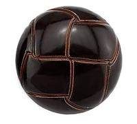 10 Pcs Plastic Round Buttons Imitation Leather Pattern for Suit Dress Coat Embellish Coffee 25mm