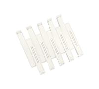10 Pcs Plastic Sealing Clips, Bag Sealing Clip for Snacks, Chip Bags and Kitchen Food Storage Bag, 4 inches, Pure White