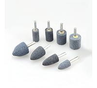 10 Pcs Polishing Grinding Wheel Tool, 30mm Cylinder Abrasive Shank Grindstone Abrasive Stone Mandrel Mounted Stone Grinding Accessory Buffing Accessory Set