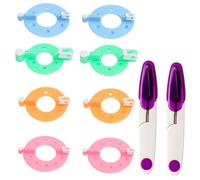 10 Pcs Pom Pom Maker, Pompom Maker UK, Pompom Maker, Pom Pom Kit, Multi-Size Wool Knitting Tool for DIY Crafting, Perfect for Handmade Pom Poms, Gift for Knitting Enthusiasts