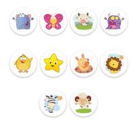 10 Pcs Potty Training Stickers, 10 Styles Color Changing Pee Stickers, Reusable Potty Training Magic Stickers Animal Toilet Target Potty Stickers for Boys Girls Toddlers (10 Patterns)