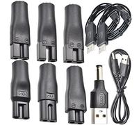 10 PCS Power Cord 5V Replacement Charger USB adapter Suitable for All Kinds of Electric Hair Clippers, Beard trimmers, Shavers, Beauty Instruments, Desk Lamps, Purifiers