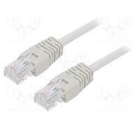 10 pcs : PP12-10M - Patch cord, U/UTP, 5e, stranded, CCA, PVC, grey, 10m, 26AWG