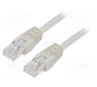 10 pcs : PP12-15M - Patch cord, U/UTP, 5e, stranded, CCA, PVC, grey, 15m, 26AWG