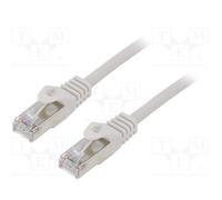 10 pcs : PP6-0.25M - Patch cord, F/UTP, 6, stranded, CCA, PVC, grey, 0.25m, RJ45