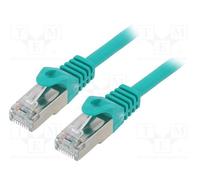 10 pcs : PP6-2M/G - Patch cord, F/UTP, 6, stranded, CCA, PVC, green, 2m, RJ45 pl