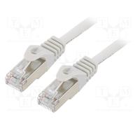 10 pcs : PP6-2M - Patch cord, F/UTP, 6, stranded, CCA, PVC, grey, 2m, RJ45 plug,