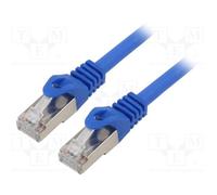 10 pcs : PP6A-LSZHCU-B-2M - Patch cord, S/FTP, 6a, solid, Cu, LSZH, blue, 2m, 27