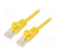 10 pcs : PP6U-0.5M/Y - Patch cord, U/UTP, 6, stranded, CCA, PVC, yellow, 0.5m, 2