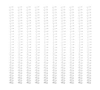 10 Pcs Practical Comb Binding Spines Comb Bindings 30 Rings Spirals Binding Coils for Student Teacher Binder Combs and Spines Easy to Open
