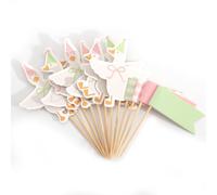 10 Pcs Pre-Assembled Cake Toppers, Ready to Use Cute Goose Themed Cake Decorations, Duck Cupcake Topper Set for Baby Shower, Birthday Party