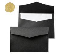 10 Pcs Premium 200GSM C5 Invitation Envelopes with Stickers 229mm x 162mm V Flap Retro Business Envelopes Sturdy Luxury Greeting Cards Envelope for A5 Letter Party Wedding Handmade Invitation Xmas