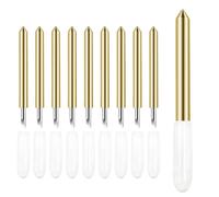 10 Pcs Premium Fine Point Blade, Replacement Blades, Compatible with Circut Maker 3/ Maker/Explore Air 3/ Air 2/ Air Cutting Machines,Replacement Cutting Blades, Gold