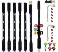 10 Pcs Pressure Washer Extension Wand for Karcher K Series | Compatible K2 K3 K4 K5 K6 K7, 4000PSI, 1/4 Inch Quick Connect, 6 Nozzle Tips, Gutter Cleaning Lance