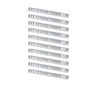 10 PCS Price Display Cubes, Adjustable Number and Letter Price Tag Holders, ABS Material with Black On Clear, Ideal for Store Counters, Jewelry, and Watch Pricing