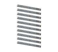 10 PCS Price Display Cubes, Adjustable Number and Letter Price Tag Holders, ABS Material with Silver On Black, Ideal for Store Counters, Jewelry, and Watch Pricing