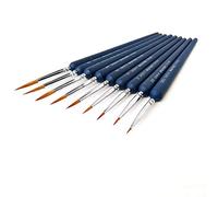 10 PCS Professional Paint Brush Set Artist Detail Miniature Brushes Art Painting Tools for Watercolor Oil Acrylic