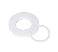 10 Pcs PTFE Flat Washers, 20mm OD 16mm ID 2mm Thick, White Flange Gaskets