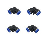 10 Pcs Push to Connector Air Pneumatic Quick Fitting Garden Water Sprayer Misting System Irrigation Pipe 6mm /8mm/10mm/12mm(Elbow,6mm)