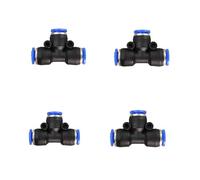 10 Pcs Push to Connector Air Pneumatic Quick Fitting Garden Water Sprayer Misting System Irrigation Pipe 6mm /8mm/10mm/12mm(Tee,10mm)