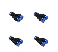 10 Pcs Push to Connector Air Pneumatic Quick Fitting Garden Water Sprayer Misting System Irrigation Pipe 6mm /8mm/10mm/12mm(Y Tee,6mm)