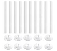 10 PCS Radiator Pipe Covers and Pipe Collars, 210mm x 15mm Thickened Radiator Sleeves, Easy to Cut Install, Perfect Pipes Decoration